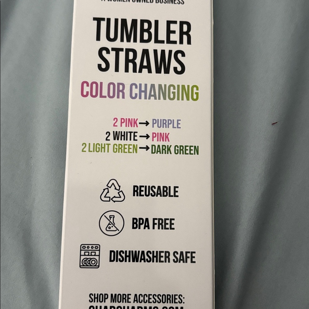 Char Charms color changing tumbler straws - Picture 4 of 6